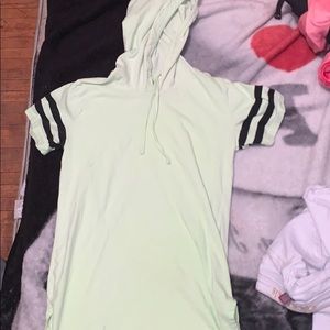 Lime green t shirt dress